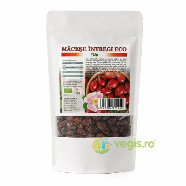 Macese Intregi Uscate Ecologice/Bio 150g