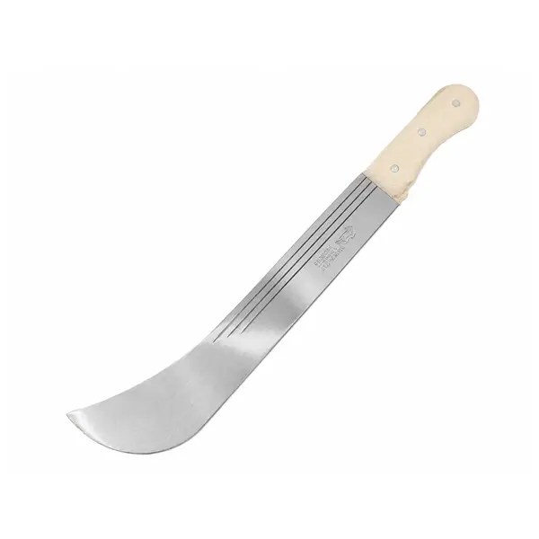 Maceta Otel Inoxidabil DEPOX , Maner Lemn Natural, pentru Gradinarit, Agricultura, Silviculturam, 55 cm