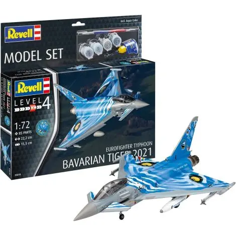 Macheta avion Eurofighter Typhoon Bavarian Tiger 2021 Revell 63818 scara 1:72