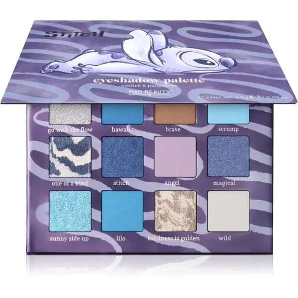Mad Beauty Stitch Denim paletă cu farduri de ochi 12x2.5 g
