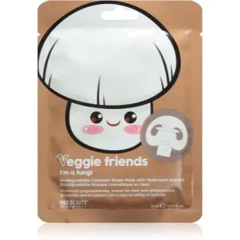 Mad Beauty Veggie Friends Mushroom masca pentru celule cu efect calmant