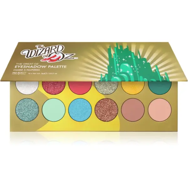 Mad Beauty Wizard of Oz paletă cu farduri de ochi 12x2 g