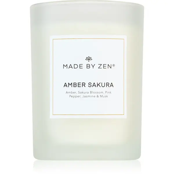 MADE BY ZEN Amber Sakura lumânare parfumată 250 g