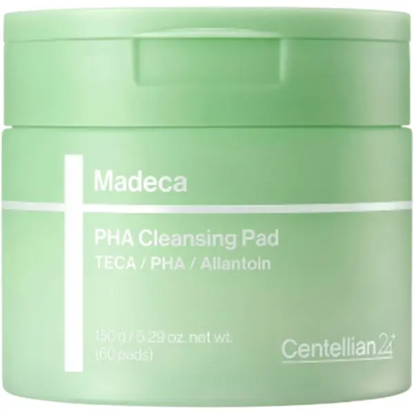 Madeca PHA Cleansing Pad, dischete demachiante și exfoliante, 60 buc, Centellian