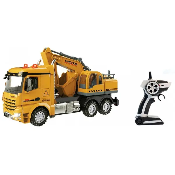 Madej Macara de jucarie Madej Crane R/C, lumini, sunete, telecomanda 12 canale, rotire 680 grade