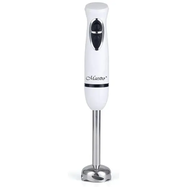 Maestro Blender de mana, Maestro, 300 W, Otel, 220-240 V, Alb-Negru