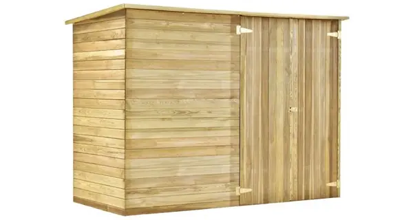 Magazie de gradina de bicicleta, 232x110x170 cm, pin tratat