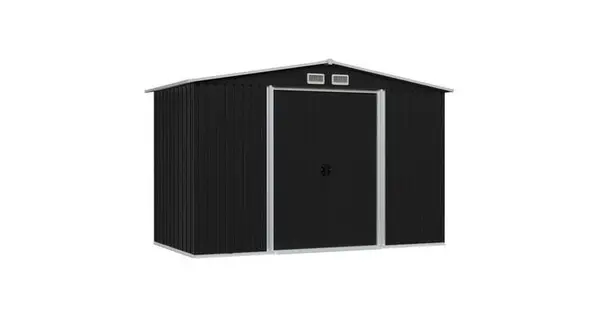 Magazie de gradina metalica, antracit, 257 x 205 x 178 cm