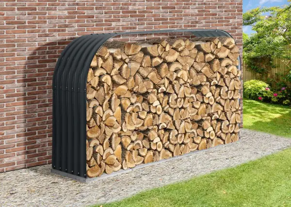 Magazie depozitare lemne WST2 - 0,95m³ - 212 x 40 x 111 cm antracit - Default Title