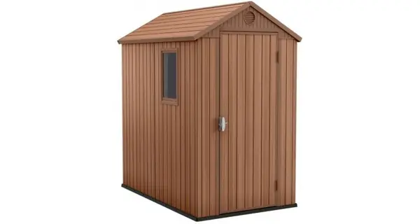 Magazie gradina din plastic Darwin 4x6, maro
