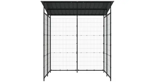 Magazie pentru bicicleta, negru, 190x190x222 cm, otel