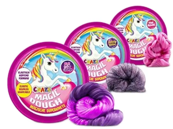Magic multicolor plastilină pentru modelare Craze - Unicorn, 80 g, Sortiment