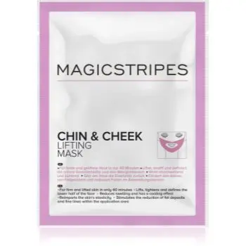 MAGICSTRIPES Chin & Cheek Lifting Mask mască hidrogel, cu efect de fermitate, pentru bărbie și față