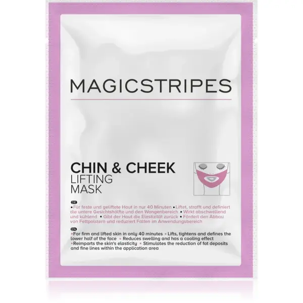 MAGICSTRIPES Chin & Cheek Lifting Mask mască hidrogel, cu efect de fermitate, pentru bărbie și față 1 buc