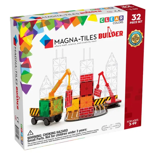 Magna-Tiles Builder, set magnetic multicolor