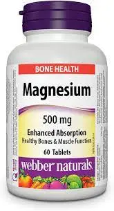 Magnesium, 500 mg, 60 tablete, Webber Naturals