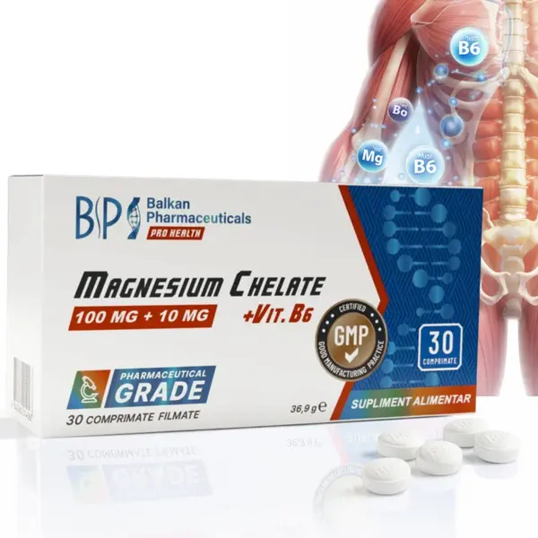 Magnesium Chelate, 100 mg, 30 comp.