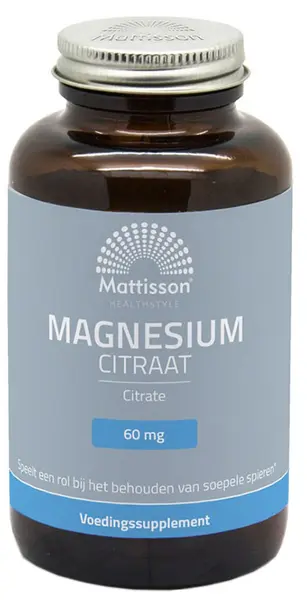 Magnesium Citrate, 180 capsule, Mattisson Healthstyle