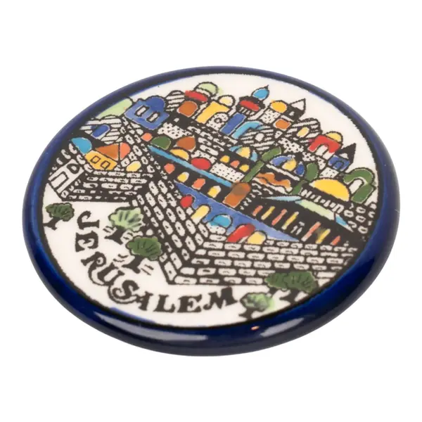 Magnet ceramic „Jerusalem” – orașul sfânt în culori - Default Title