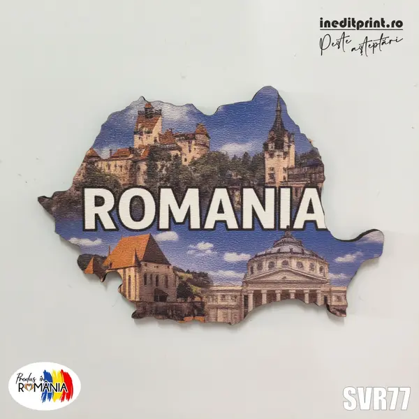 Magnet de frigider Romania SVR77- 9,5x6,5 cm