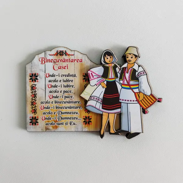 Magnet Traditional Romania Binecuvantarea Casei SVR117