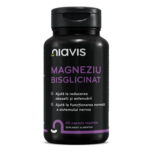 Magneziu Bisglicinat 60cps, Niavis