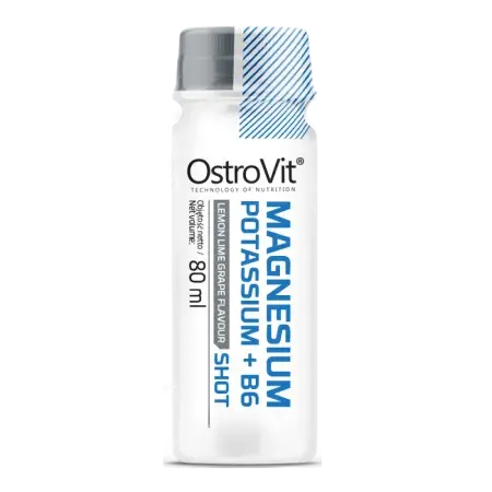 Magneziu lichid 375mg cu potasiu si B6 Shot, 80ml, OstroVit