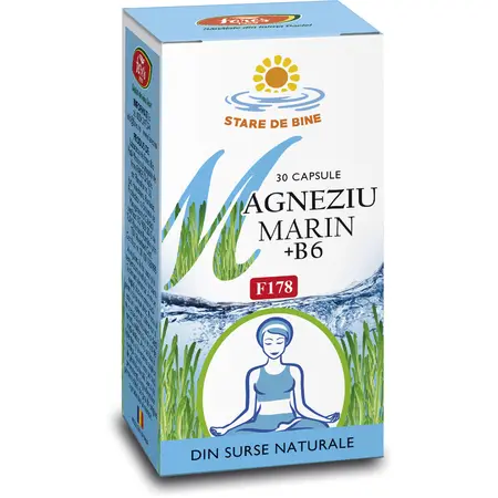 Magneziu marin + B6 F178 30 capsule