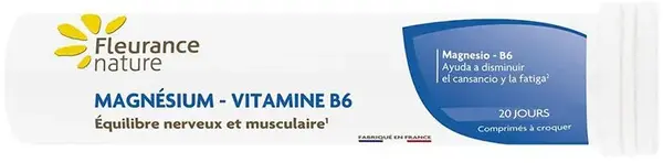 Magneziu + Vitamina B6, 20 comprimate, Fleurance Nature