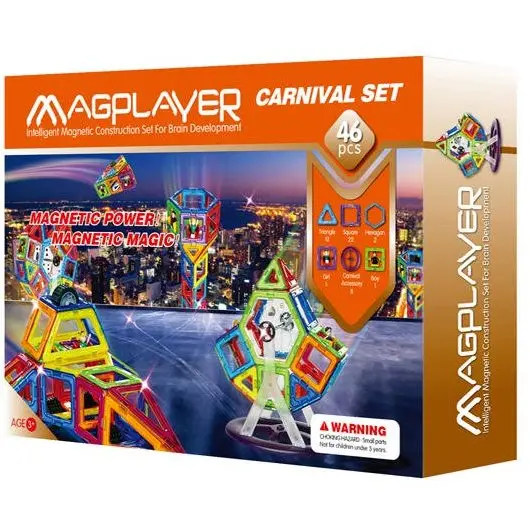 MAGPLAYER Joc de constructie magnetic - 46 piese