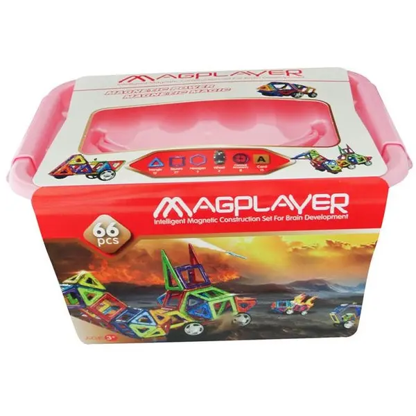 MAGPLAYER Joc de constructie magnetic - 66 piese
