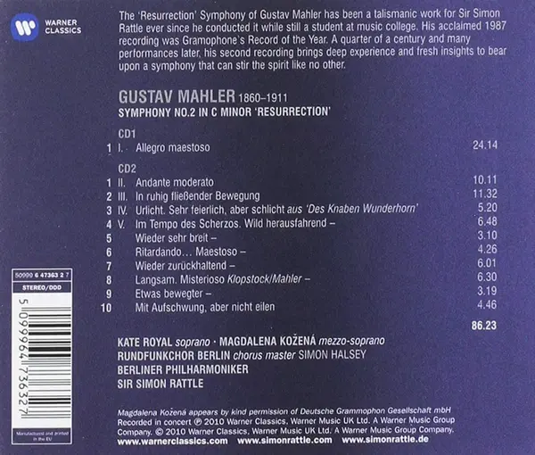 Mahler: Symphony No. 2 'Resurrection' | Gustav Mahler, Simon Rattle, Berliner Philharmoniker