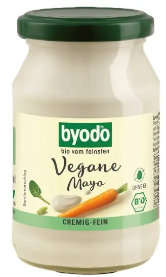 Maioneză organică, vegană, 250 ml, Byodo