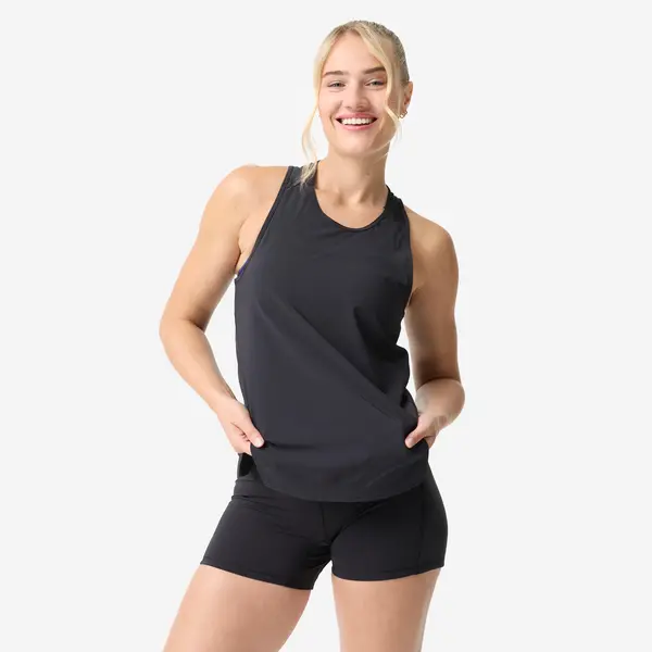 Maiou sport lejer și respirant Negru Damă