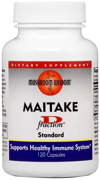 Maitake D-fraction, 120 capsule, Mushroom Wisdom