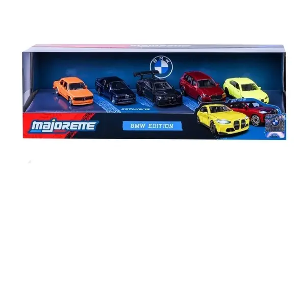 MAJORETTE SET 5 MASINUTE METALICE BMW 7.5CM