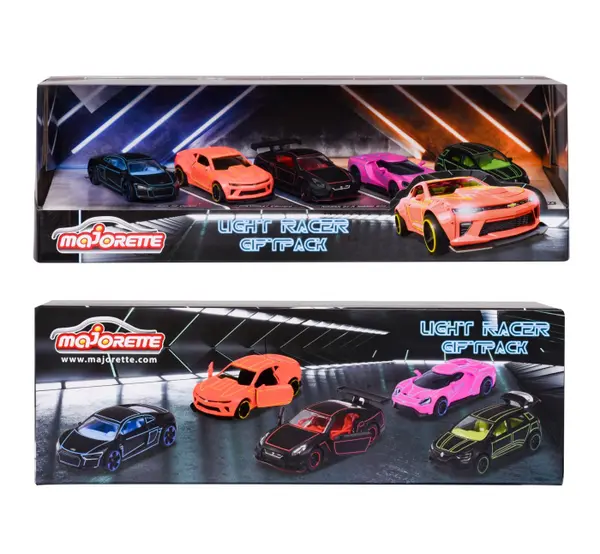 Majorette set 5 masinute metalice de curse scara 1:64