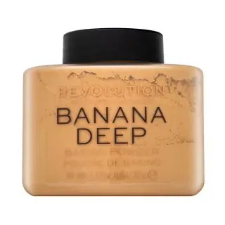 Makeup Revolution Baking Powder Banana Deep pudră pentru o piele luminoasă și uniformă 32 g