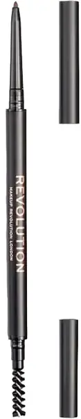 Makeup Revolution Creion pentru sprâncene cu pensulă Precise, Medium Brown