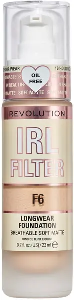 Makeup Revolution Fond de ten de lungă durată IRL Filter, F6, 23 ml