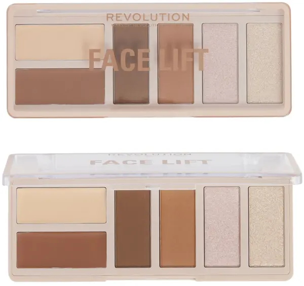 Makeup Revolution Paletă de contur Face Lift, Light to Medium, 6 culori