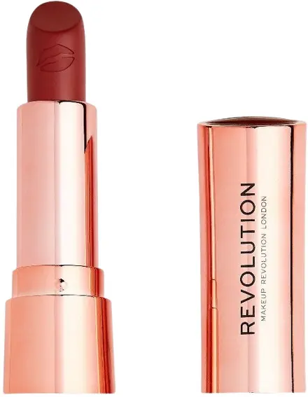 Makeup Revolution Satin Kiss Ruj Rose Muted Red, 3.5 g