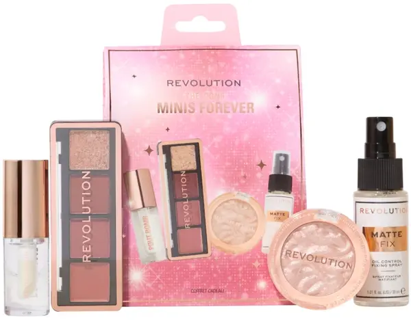 Makeup Revolution Set cadou Icons Minis Forever, 4 piese