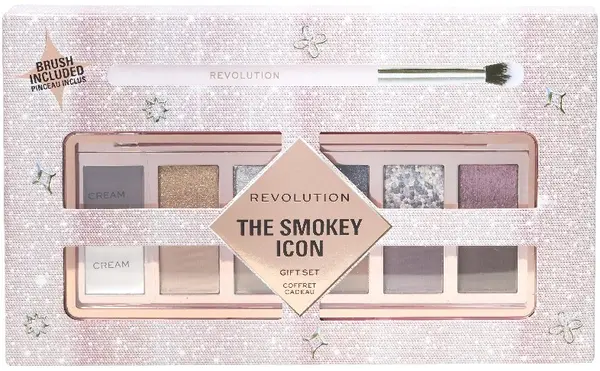 Makeup Revolution Set cadou The Smokey Icon Palette, 2 piese