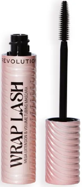 Makeup Revolution Spirală cu polimeri Wrap Lash, Black, 8.5 ml