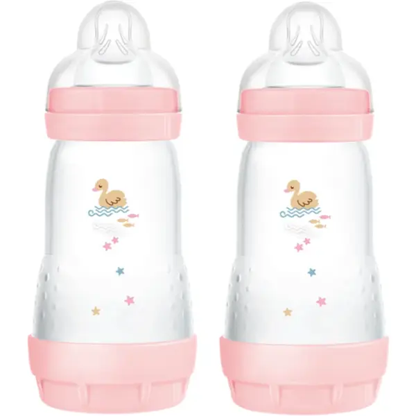MAM Perfect Star Anti-colic Bottle biberon anticolici 2m+ Pink 2x260 ml