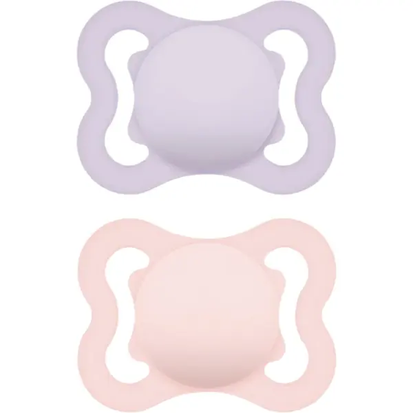 MAM Supreme 0m+ suzetă Purple/ Pink 2 buc