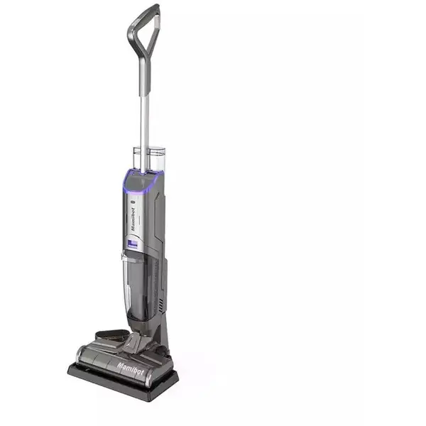 MAMIBOT Aspirator Mamibot FLOMO I este un aspirator vertical cordless 2‑în‑1, care aspiră și freacă simultan, 150 W, Filtru HEPA, Gri