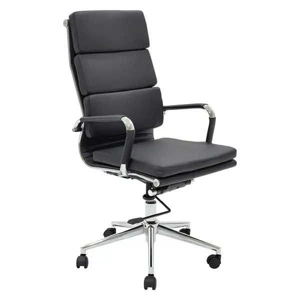 Manager office chair Tokyo pakoworld with black pu 55.5x52x108cm Manager office chair Tokyo pakoworld with black pu 55.5x52x108cm