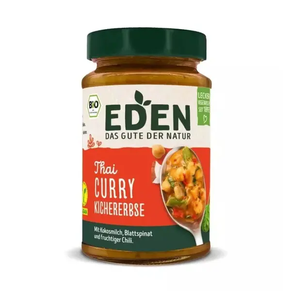 Mancare de Naut si Curry in Stil Thailandez Bio, Eden, 400 g